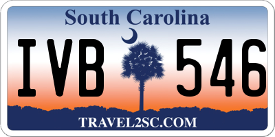 SC license plate IVB546