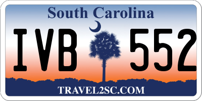 SC license plate IVB552