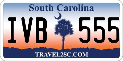 SC license plate IVB555