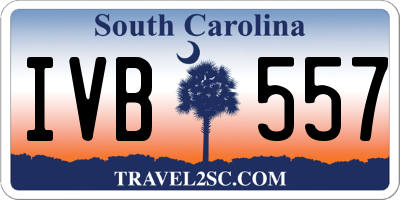 SC license plate IVB557