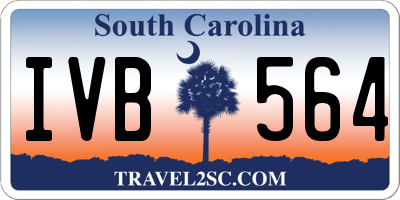 SC license plate IVB564