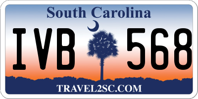 SC license plate IVB568