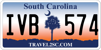 SC license plate IVB574