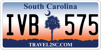 SC license plate IVB575