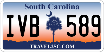 SC license plate IVB589