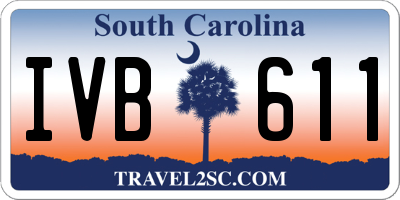 SC license plate IVB611