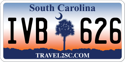 SC license plate IVB626