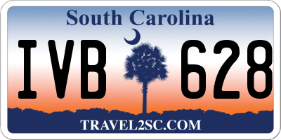 SC license plate IVB628
