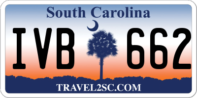 SC license plate IVB662