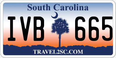 SC license plate IVB665