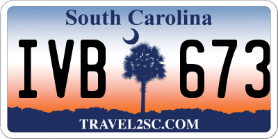 SC license plate IVB673