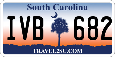 SC license plate IVB682