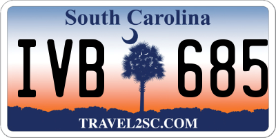 SC license plate IVB685