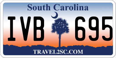 SC license plate IVB695