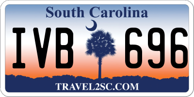 SC license plate IVB696