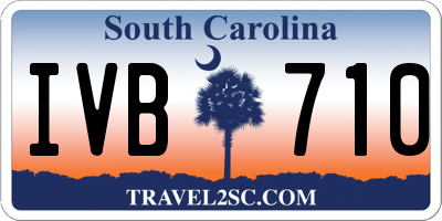 SC license plate IVB710