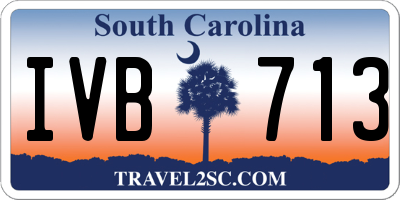 SC license plate IVB713
