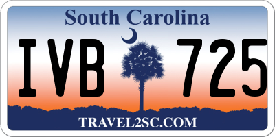 SC license plate IVB725