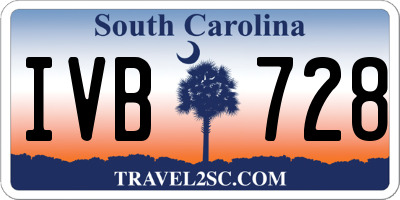 SC license plate IVB728