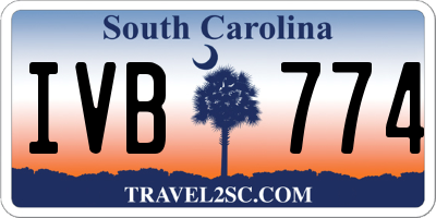 SC license plate IVB774
