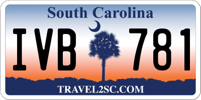 SC license plate IVB781