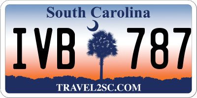 SC license plate IVB787