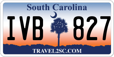 SC license plate IVB827