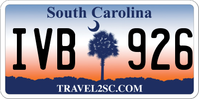 SC license plate IVB926