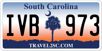 SC license plate IVB973