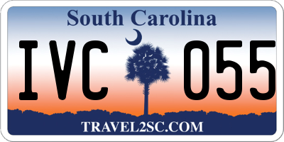 SC license plate IVC055