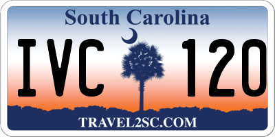 SC license plate IVC120