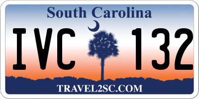 SC license plate IVC132