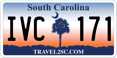 SC license plate IVC171