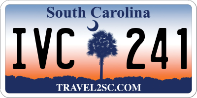 SC license plate IVC241