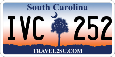 SC license plate IVC252