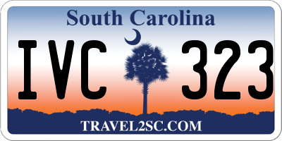 SC license plate IVC323