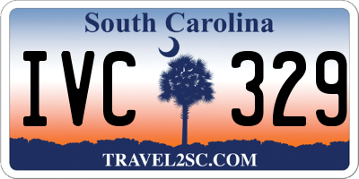 SC license plate IVC329