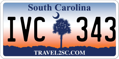 SC license plate IVC343