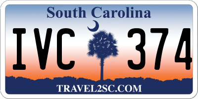 SC license plate IVC374
