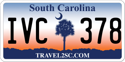 SC license plate IVC378