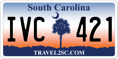 SC license plate IVC421