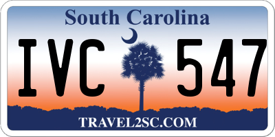 SC license plate IVC547