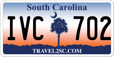 SC license plate IVC702