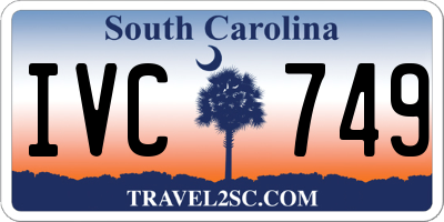 SC license plate IVC749