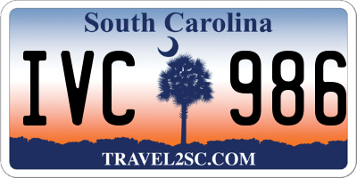 SC license plate IVC986