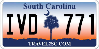 SC license plate IVD771
