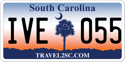 SC license plate IVE055
