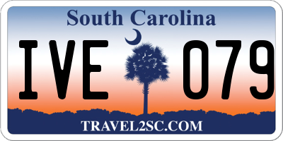 SC license plate IVE079