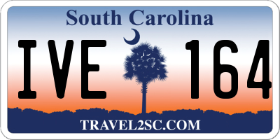 SC license plate IVE164