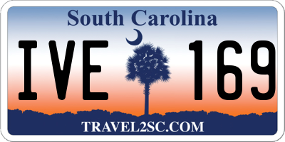 SC license plate IVE169